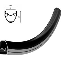 LLANTA RUTA ALPHA 700C CNC 24A INT:20 EXT:24 ALT:24